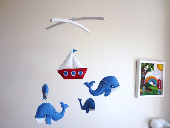Blinky the Happy Blue Whale and Friends Baby Mobile