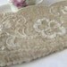 Vintage LA Regale Sequined Beaded Cream Evening Clutch