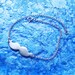 Funny mustache sterling silver bracelet in stelrling silver