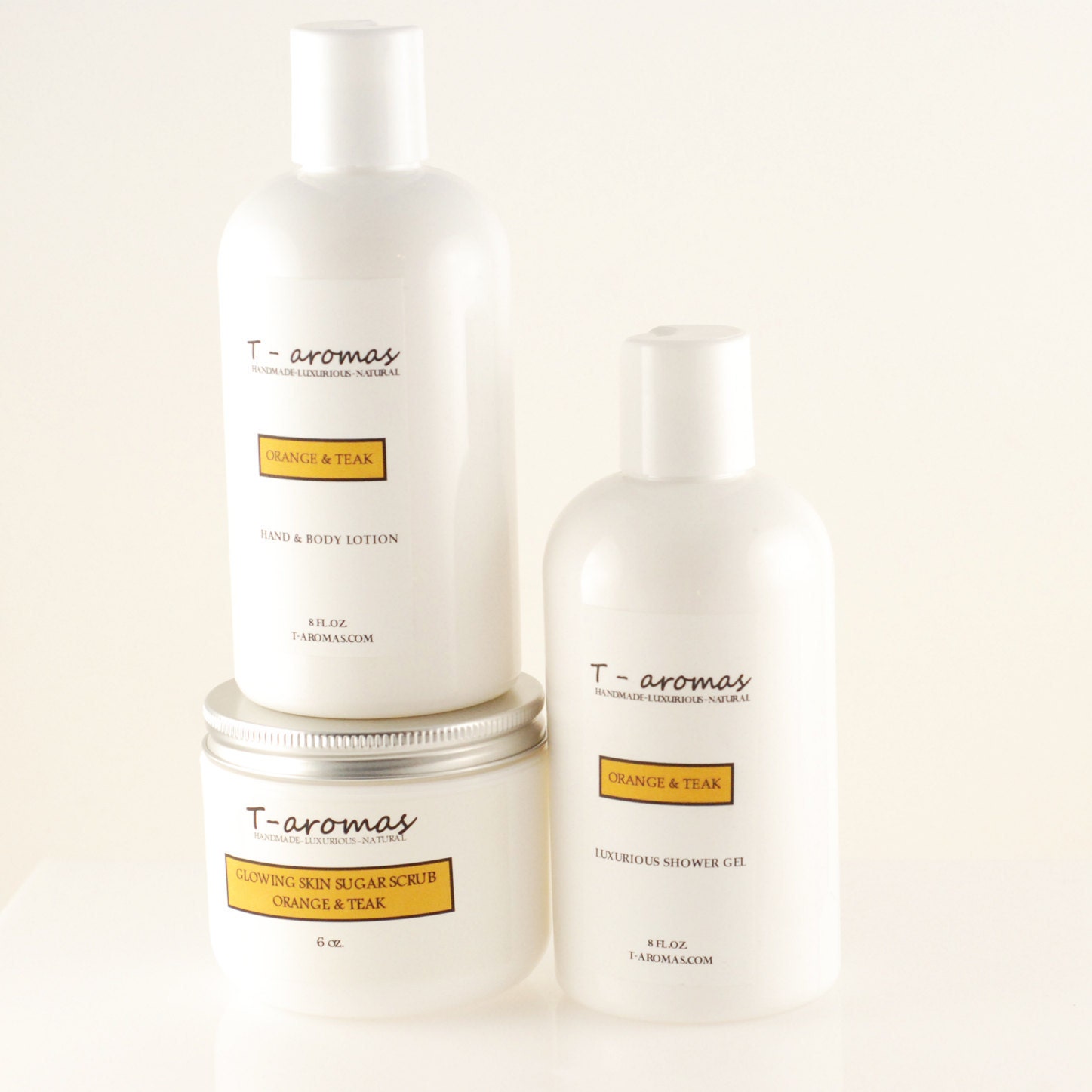 spa gift set - pick a scent (body lotion, shower gel and sugar scrub)