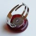 Evil Eye Lampwork Handmade Adjustable Size Ring