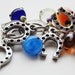 Horse Shoe Bunch Colorful Evil Eye Handmade Silver Plated Key Chain