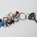 Horse Shoe Bunch Colorful Evil Eye Handmade Silver Plated Key Chain