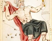 12x18 Vintage Constellation Print. Cepheus. Urania's Mirror - 024