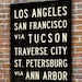 PERSONALIZED Bus Scroll Art. Custom Tram Scroll. Typography Poster. Canvas Subway Sign 20.5 x 60