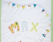 Bespoke personalised child's cot quilt