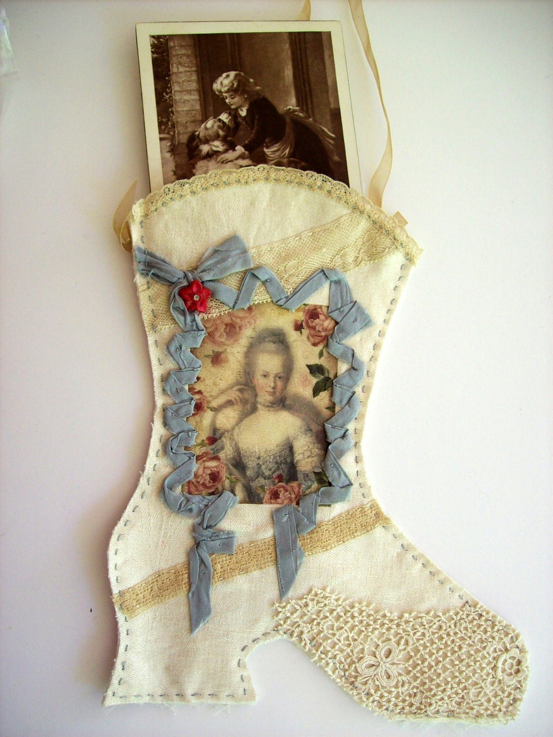 Marie Antoinette Victorian Boot Wall Pocket Romantic French Inspired