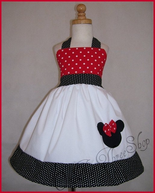 Custom Boutique Clothing Minnie Mouse Disney Halter Dress