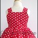 Melanie Minnie Mouse Red and White Polka Dot Jumper Dress
