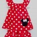 Custom Boutique Clothing Minnie Mouse Cap Sleeve Short set