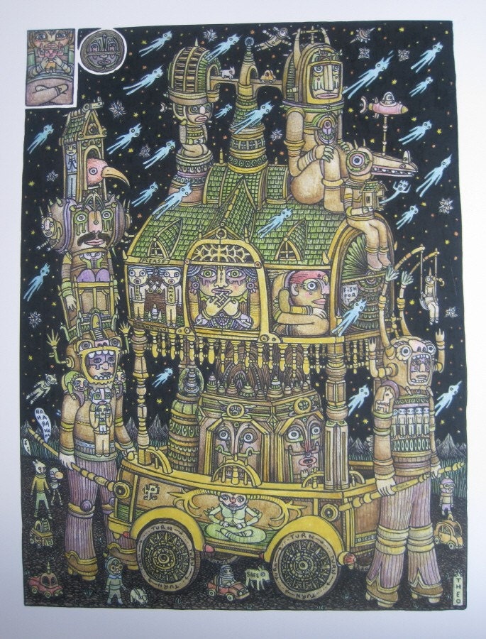 Travelling Ghost Shrine (limited edition poster)
