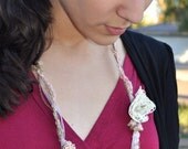 Glass Beaded Multi-Strand Necklace, Valentines Gift, Bridesmaids Gift, A-Symetrical Necklace, Custom