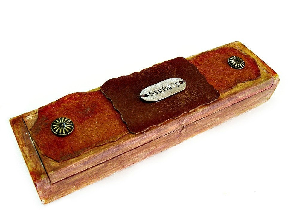 Leather Topped Pencil Box