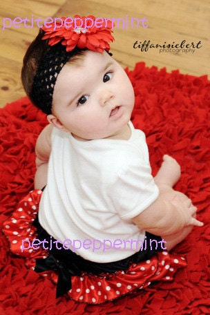Miss Ladybug Baby Bloomer and Headband Set