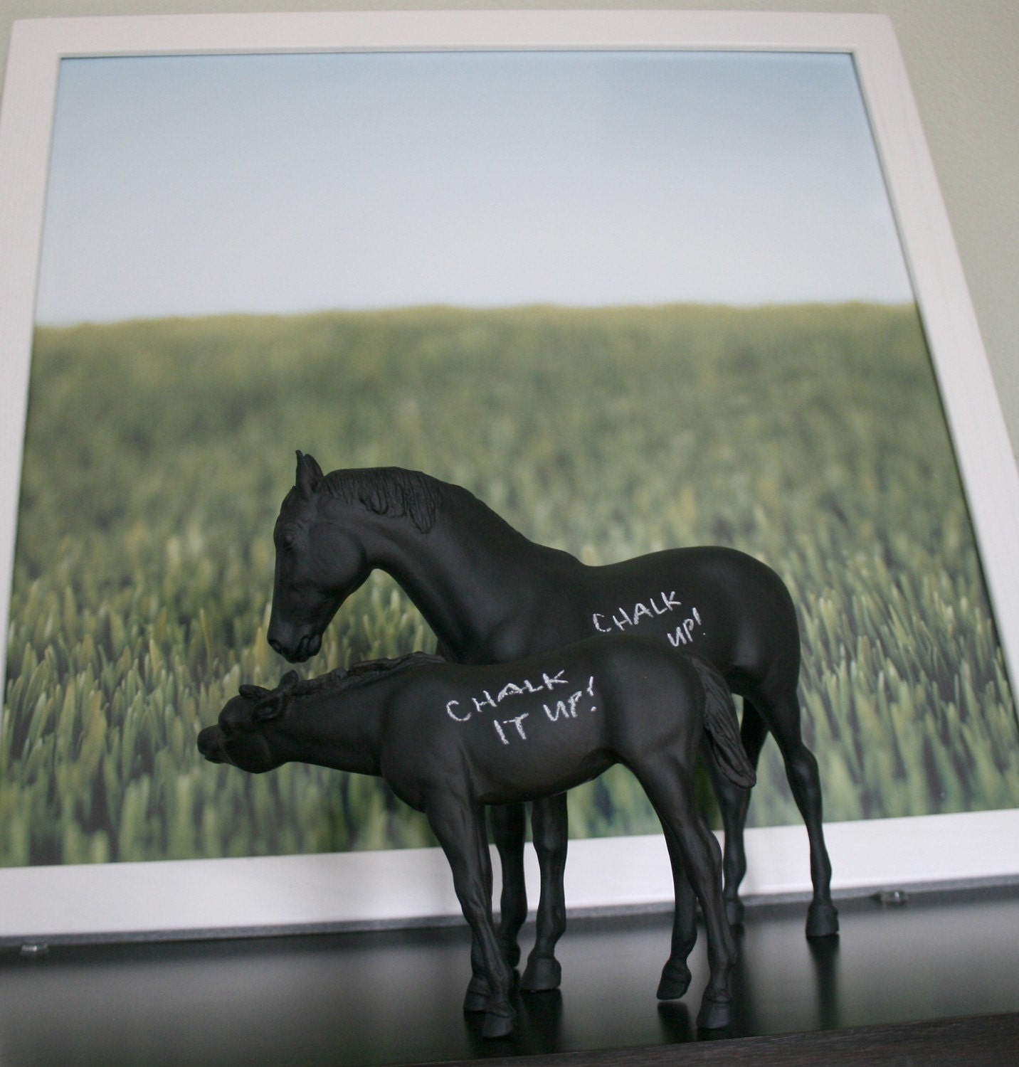 The Original Chalkboard Horse - Enobaria & Seeder