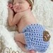 Baby Boy Football Hat and Diaper cover