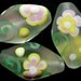 Frosted Florals Glass Lampwork Beads SRA