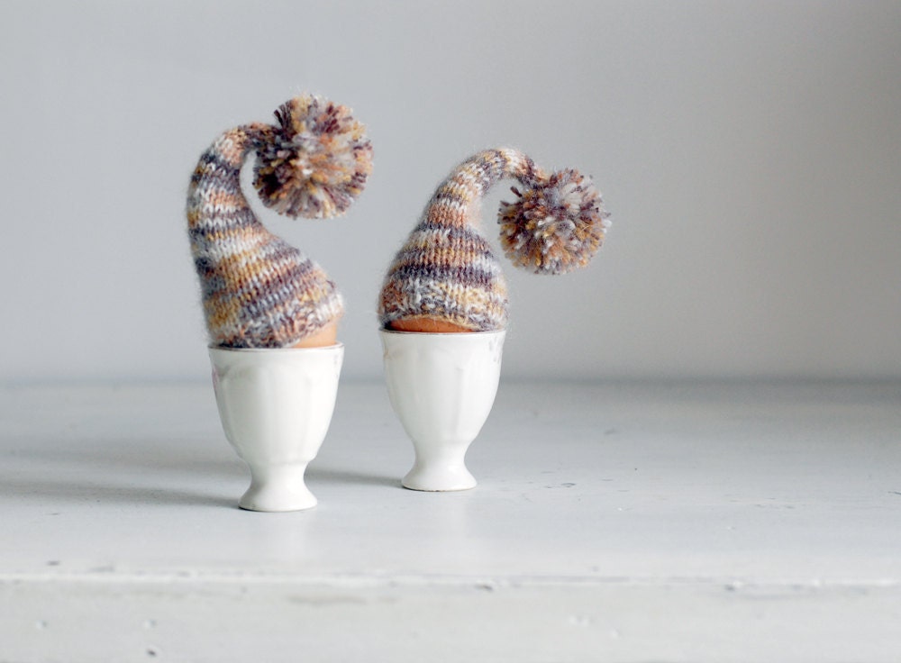 Rustic chic. Egg warmers, set of 2
