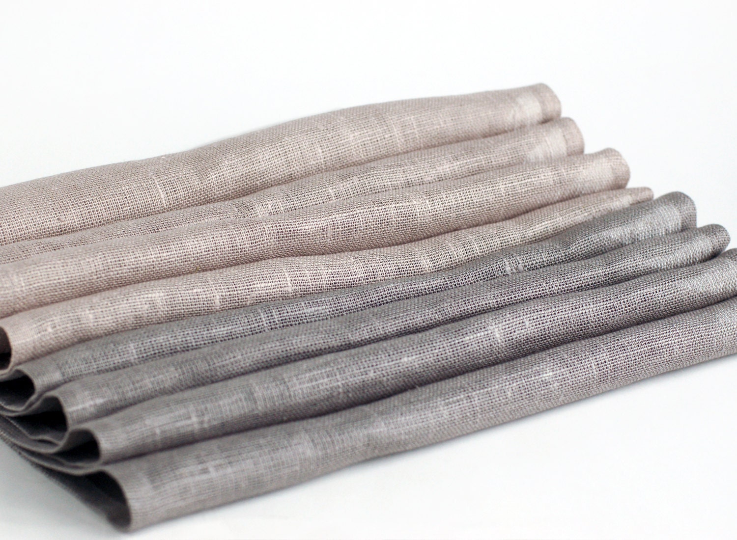 Natural linen napkin set