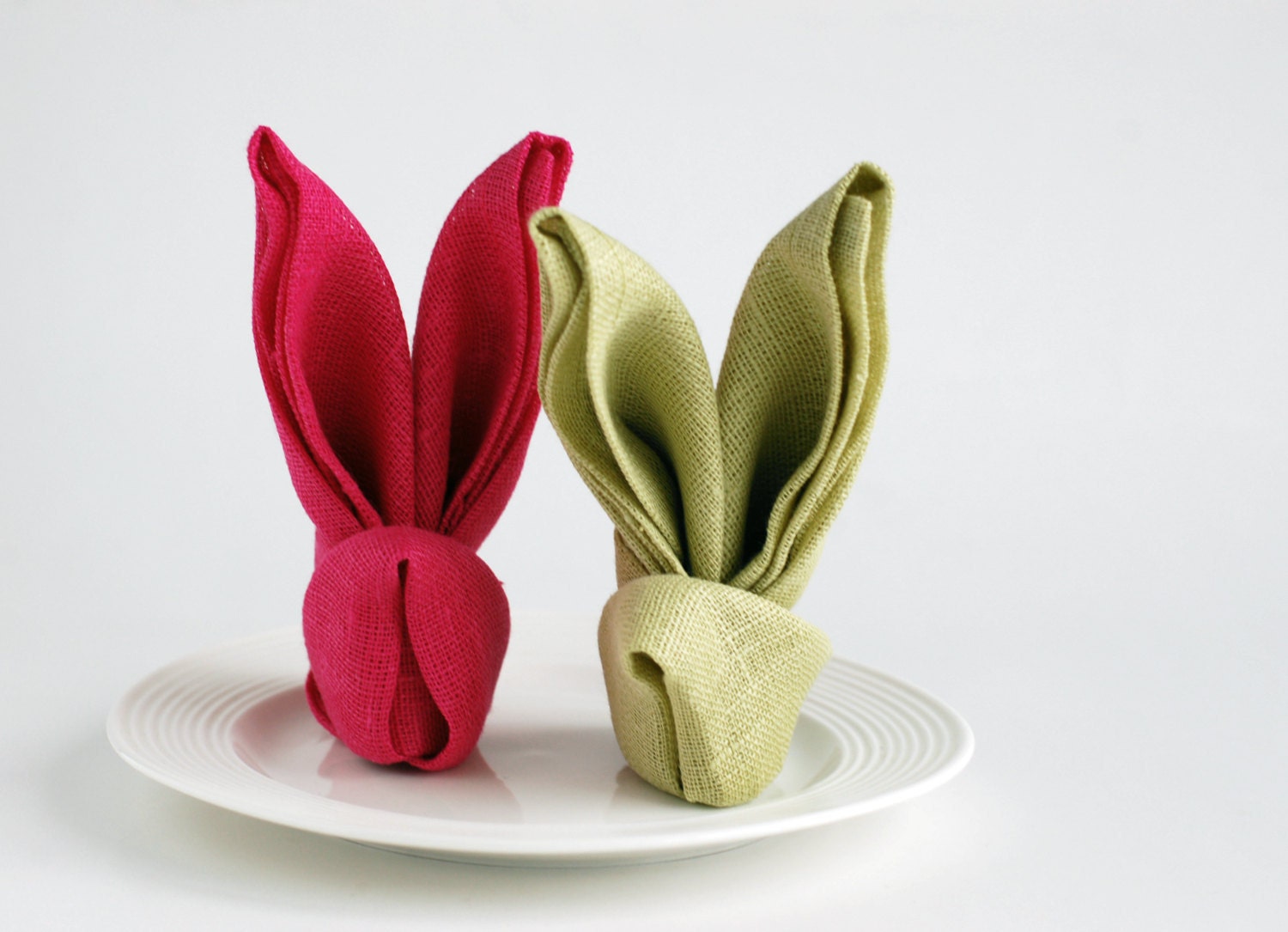 Natural linen napkins. Set of 8.