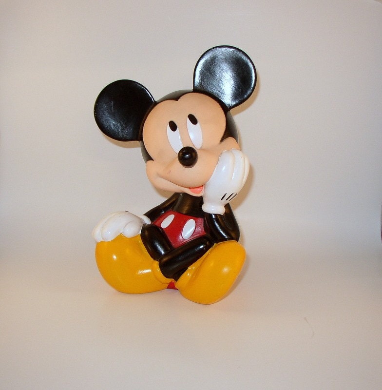 Vintage Mickey Mouse Bank by OliviasDreams on Etsy