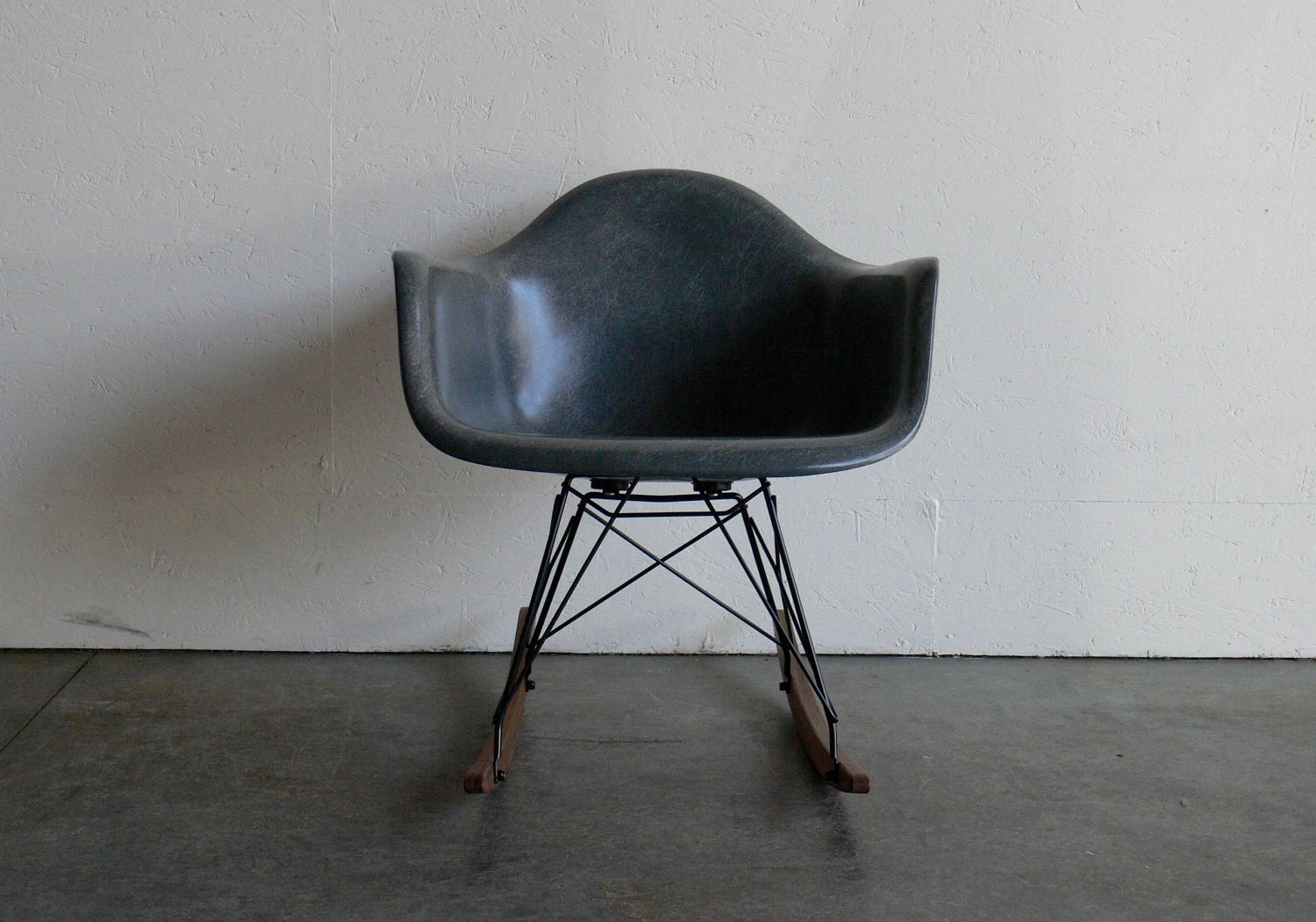 Eames for Herman Miller Fiberglass Arm Chair Rocker-RAR