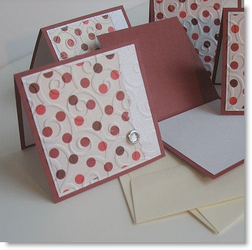 Miniature Note Cards: All Occasion - 5 Pack Set / Blank - Sprinkles