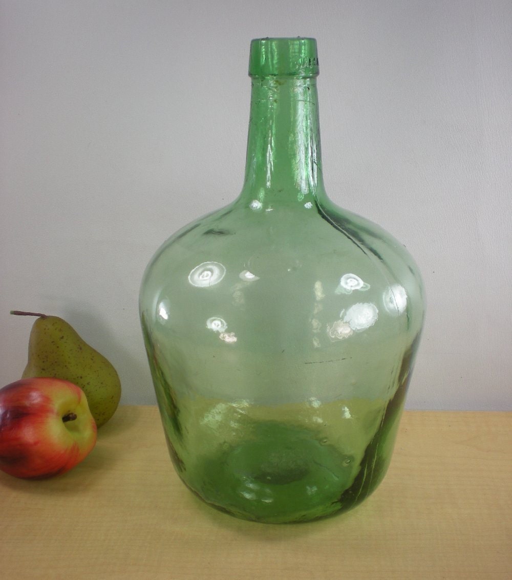 Green Glass Jug