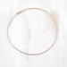Rose Gold Bangle Bracelet, Thin Simple Knot