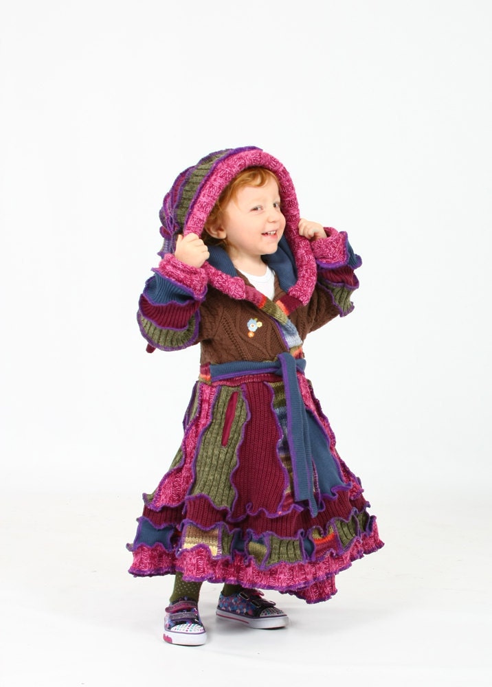 Girls Coat - Puggle Dream Coat - Reserved for Kate