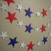 Red, White, and Blue Patriotic Stars Paper Garland