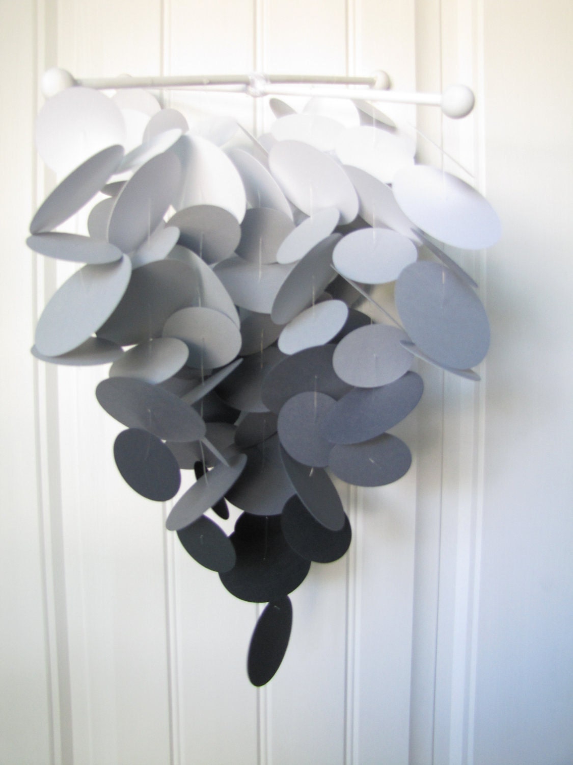 Baby Mobile in Fade to Black - Ombre Nursery Crib Mobile