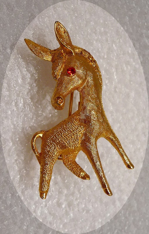 Golden Dynamite Donkey Pin