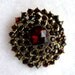 Vintage Garnet Red Brooch