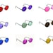 vintage John Lennon style round metal flower power sunglasses all colours