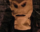 Angry Sack Face Scarecrow Mask Hood Dr. Who Halloween Sale