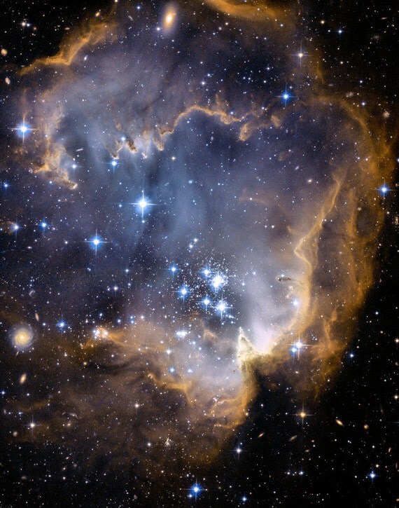 Infant Stars Nebula 11x14 inch Hubble Space Telescope Print on Glossy Paper