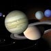 SALE Our Solar System 5x7 inch Astronomy Photo Card of Planets on Glossy Paper with Plain Paper Back