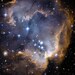 Infant Stars Nebula 8x10-inch Hubble Space Telescope Photograph of Small Magellan Cloud on Metallic Paper