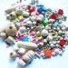 Wooden Bead Mix, Bead Soup, Pack of 250 Beads, 134 Grams