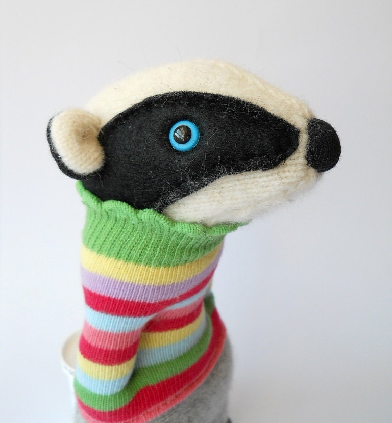 plush badger toy