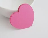 32 Hot pink heart die cuts (2.5 inches) in textured cardstock A224 Il_170x135