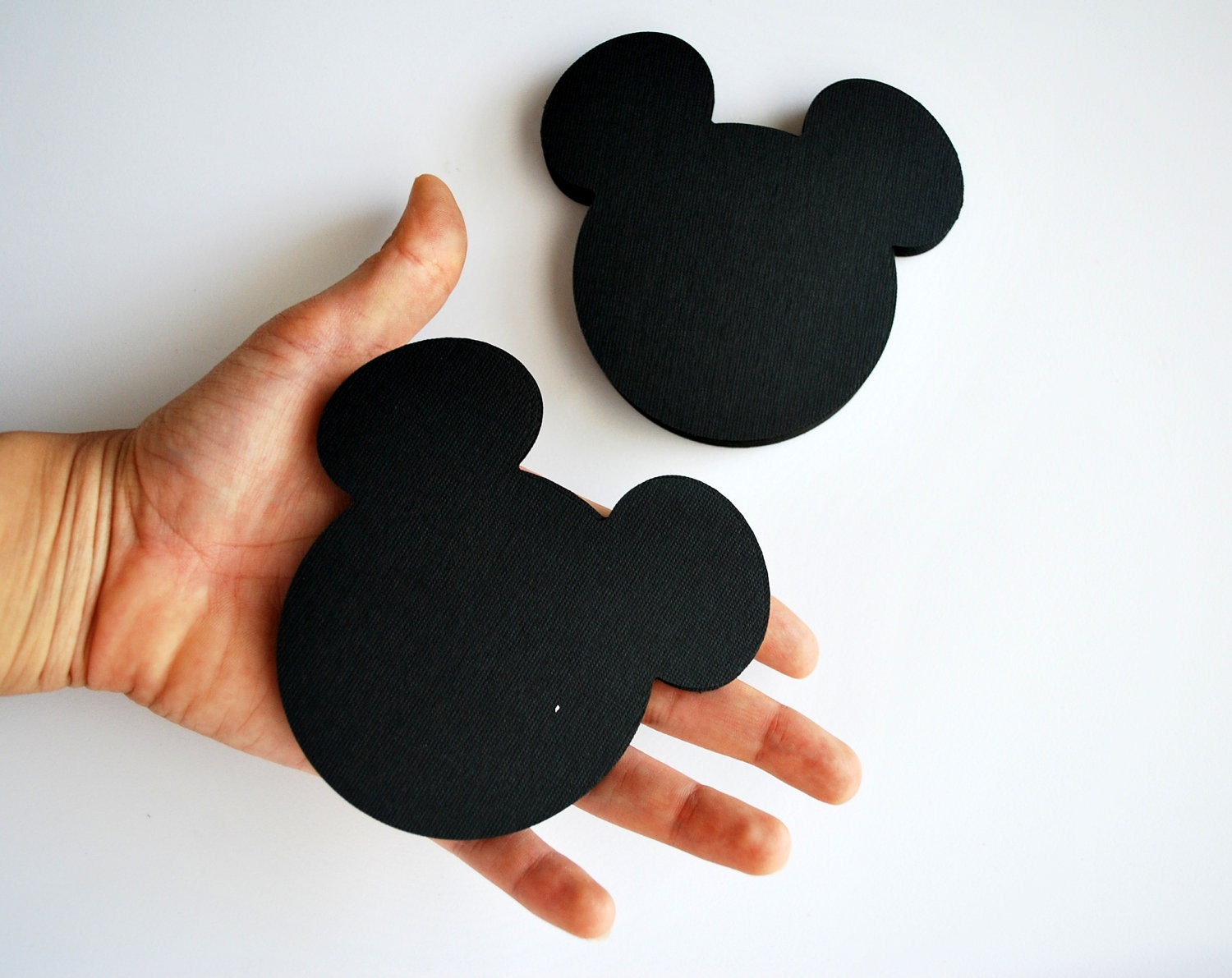 24 Mickey Mouse die cut (4 x3.75 inches) in Black A186 Il_170x135