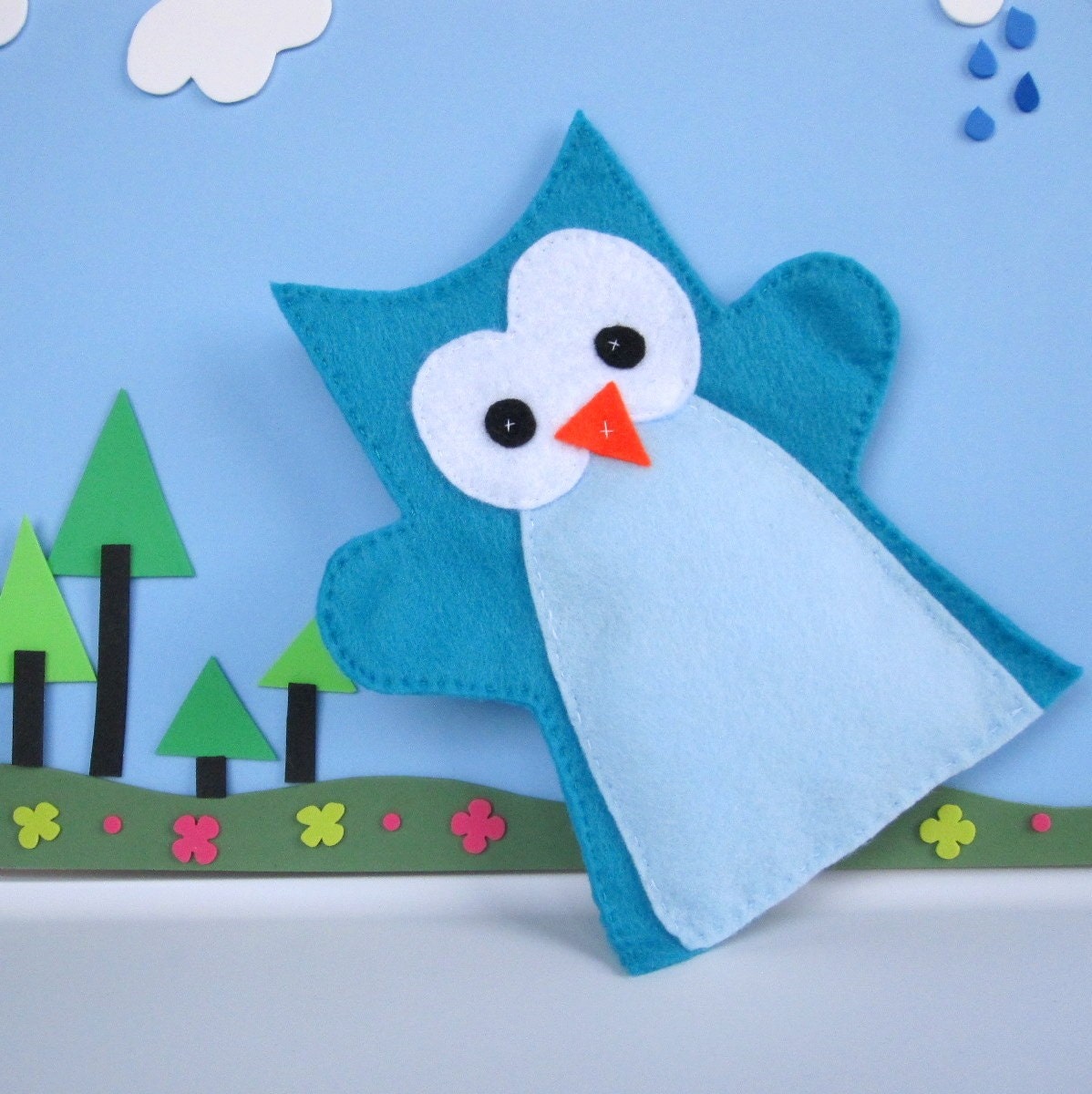 Owl Hand Puppet for Small Hand A345