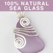 Amethyst Sea Glass Jewelry, Beach Glass Pendant