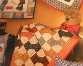Quilt Pattern   Overall Bill and his Toys of  Boats and Wagons Kites and Blocks