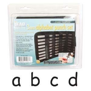 3 mm- Lowercase Comic Sans Font Metal Alphabet Set-Metal Stamps-Jewelry Stamping Supplies