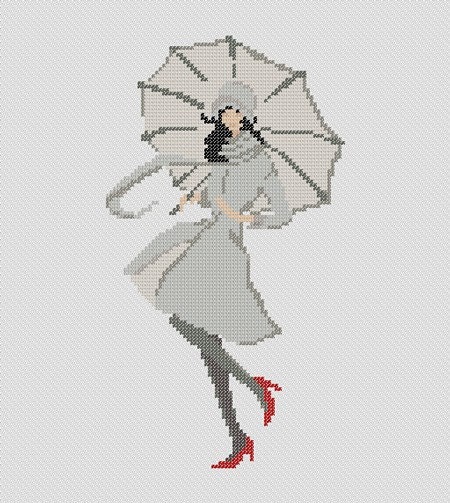 Cross Stitch Girl