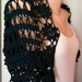 Crochet 100% Cotton Navy Shrug Bolero Capelet Spring Summer Fall Winter Woman Clothing Wedding Accessory