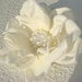 RESERVED Bridal Hair Flower with PEARLS / off white light ivory elegant pearl cluster flower hair clip / ALEXANDRA